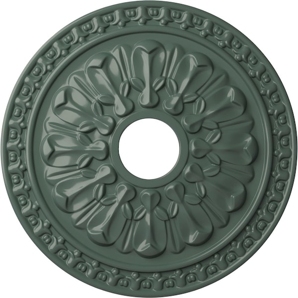 Ekena Millwork Warsaw Ceiling Medallion (Fits Canopies up to 3 1/2"), 18"OD x 3 1/2"ID x 1 3/8"P, Cloud Burst CM18WACBF - main